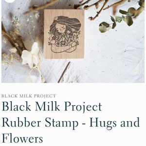 Black milk project sodden stamp NeW hugs and flowers design